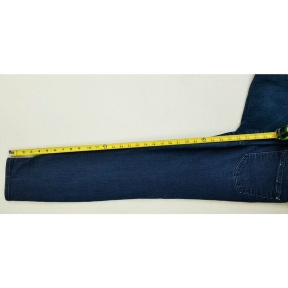 Pilcro And The Letter Press Size 28X28 Women's STET Blue Denim Jeans Back Logo - Picture 6 of 12